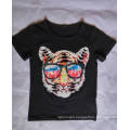 Black Fashion Printed Hot Wholesale Summer Children T Shirt